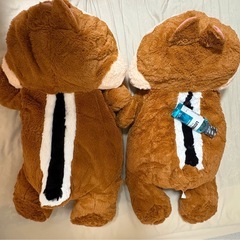 チップとデールのぬいぐるみ（2体セット）の画像