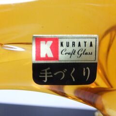 馬の置物 手造り 上越クリスタル硝子 クラタクラフトグラス 美品 他の干支の置物もあります。の画像