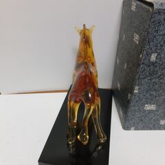 馬の置物 手造り 上越クリスタル硝子 クラタクラフトグラス 美品 他の干支の置物もあります。の画像