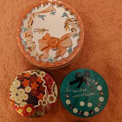 可愛い子　缶　小物入れの画像