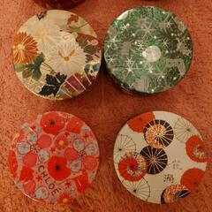 可愛い子　缶　小物入れの画像