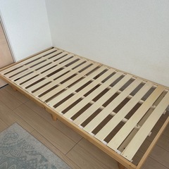 ベッド　すのこベッド　シングルサイズ