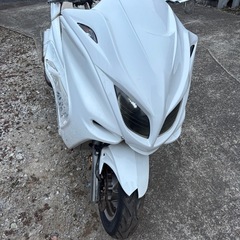 カスタム白マジェ　250 放置不動　エアロ　社外パーツ多数
