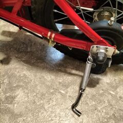 子ども自転車　赤の画像