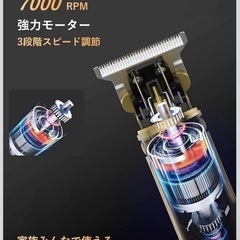 新品❤️バリカン USB充電式 コードレス 水洗い可 の画像