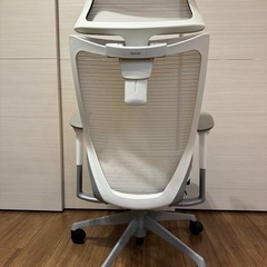 バロン エクストラハイバック 可動ヘッド可動肘 座メッシュ ホワイト（CP81MW FEH3）の画像