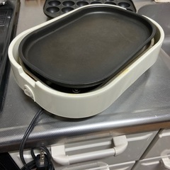 ホットプレート、ホワイトの画像