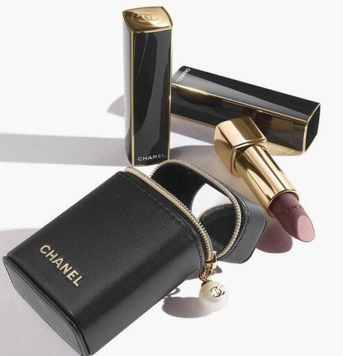 CHANELリップスティック 2本　口紅ケース　ショッパー　チャーム　ノベルティ CHANELリップスティック 2本 口紅ケース ショッパー チャーム