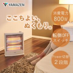 🉐🌈転倒OFFスイッチ 出力切替2段階 800W DS-D086 山善 YAMAZEN🌈の画像