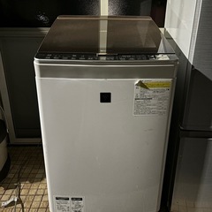 洗濯機　大容量　SHARP 10㎏ プラズマクラスター搭載！穴なしサイクロン洗浄!!洗濯乾燥機【ES-PX10B-T】