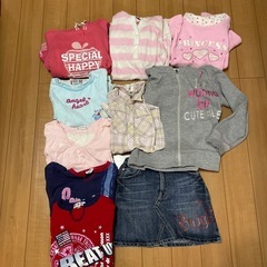 130サイズ女の子　秋、冬服のまとめ売り