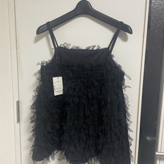 新品タグ付き♡GRLのチュールキャミソールです☺️の画像