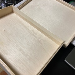 木の箱　化粧箱　おせち料理の残りの画像