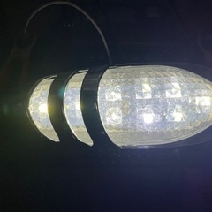 サイドマーカー 白色LED 12V/24V兼用 ２個の画像