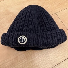 ★プチバトー★ネイビー ニット帽子