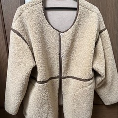 ボアパイピングショートコート アウター ボアコート おしゃれ レディースの画像