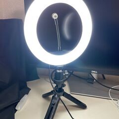 LED リングライト + スマホスタンド