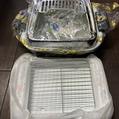 新品　未使用品　ホウロウ　天ぷら鍋の画像