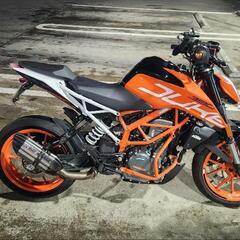 【車体】KTM390DUKE ホワイト/オレンジ +付属品諸々の画像
