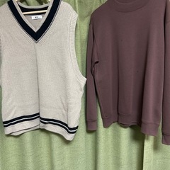 ノースリーブセーター ロンTセット 