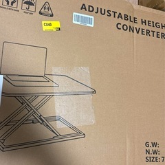 【大特価】卓上スタンディングデスク ガス圧昇降式テーブル 静音 昇降式デスクの画像