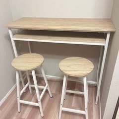 【取引完了】★美品/カウンターテーブル＆ハイチェア