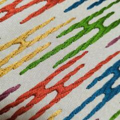 袋帯　正絹　刺繍　中古　の画像