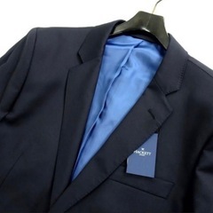 HACKETT LONDON ハケット 定価4.3万 上質ウールツイル 2B テーラード ジャケット 紺の画像
