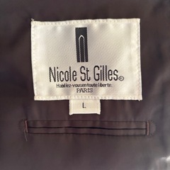 【中古】 Nicole St Gilles テーラードジャケット フリース メンズ L ブラウンの画像