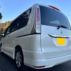 フリップダウンモニター付き☆月々1.2万円〜分割払い可❗️車検2年付き！大人気☆日産 セレナ ハイウェイスター☆8人乗り☆SDナビ☆走行中DVD見れます☆ETC☆バックカメラ☆ドラレコ付きのフル装備☆両側電動スライドドア☆クルーズコントロール搭載☆ウィンカーミラー☆フル装備☆事故修復歴無し☆車内広々三列シート‼️の画像