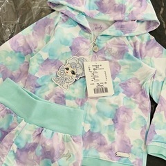 新品 ちびRady 花柄セットアップ 90cmの画像