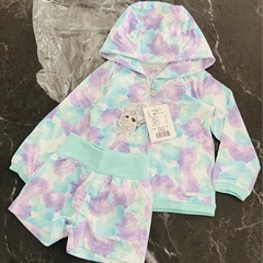 新品 ちびRady 花柄セットアップ 90cm