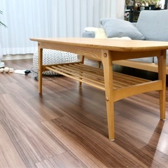 北欧家具 センターテーブル ローテーブル ナチュラルの画像