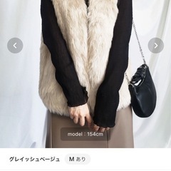 ミームセレクト　ファー　ベストの画像