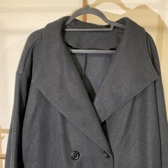 ﾚﾃﾞｨｰｽ SMILE LAND スマイルランド ロングコート 黒 3L 大きいサイズの画像