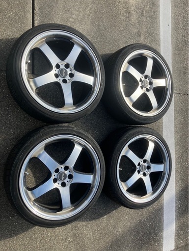 Kircheis S5 ブラックポリッシュ 18インチ PCD100 4本セット 30プリウス ZVW30