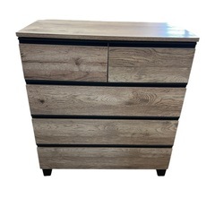 NO.2134《美品》 チェスト 衣類収納 リビング収納 箪笥 タンス 木目 収納家具 家具 中古の画像