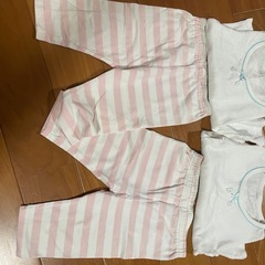 95 長肌着セット　双子　姉妹