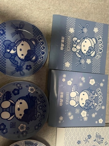 ハローキティお皿、グラス