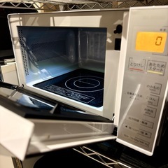 アイリスオーヤマ 電子レンジ ヘルツフリー 18L ホワイト/ホワイト IMB-1802の画像