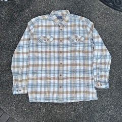 パタゴニア オーガニックコットン チェックシャツ XL程度