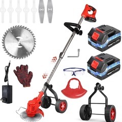 【人気品】電動草刈り機 充電式 21V 1800W 草刈機 コー...