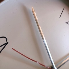 掛け時計「針がどちらも曲がってます｣の画像
