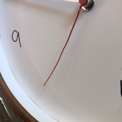 掛け時計「針がどちらも曲がってます｣の画像