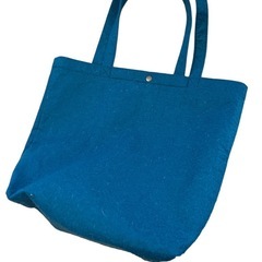 Branshes トートバック ターコイズ ブルー ★ 大きいsizeの画像