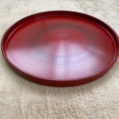 木曽漆器　丸盆の画像