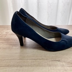 【中古】ORiental TRaffic紺パンプス23.5cmの画像