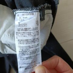 ブラック スキニーデニム Lサイズの画像