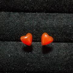 天然石ピアス ファイヤーオパール