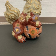 九谷焼　玉乗り獅子の画像